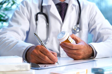 Doctor prescribing meds